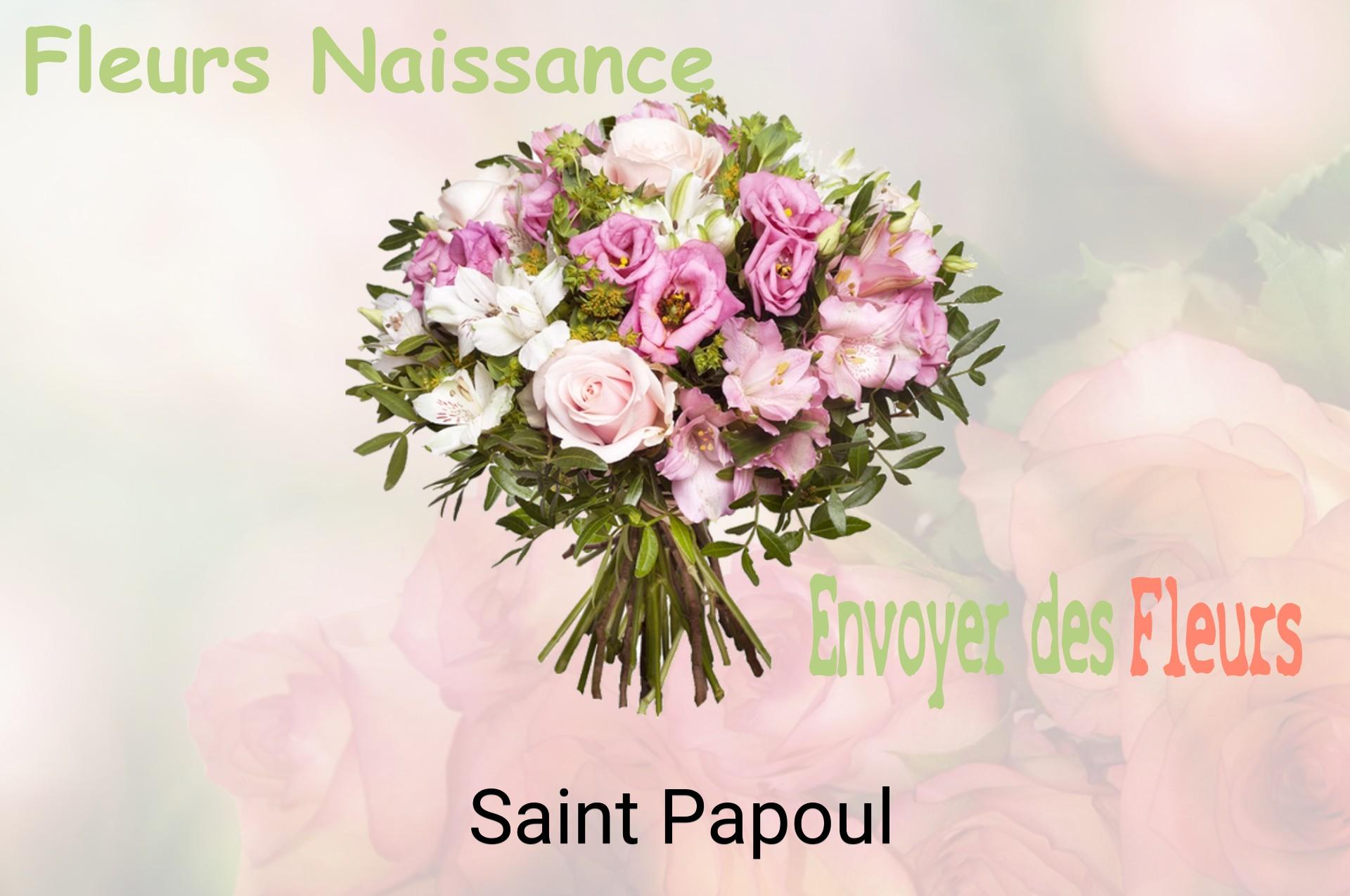 Bouquet de fleurs de naissance livré à Saint-Papoul